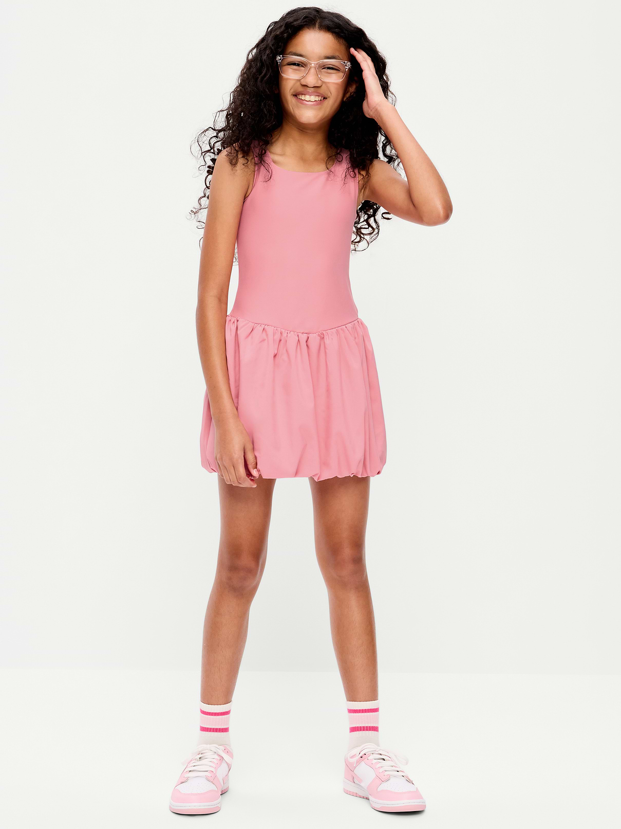 Image number 1 showing, PowerSoft Sleeveless Bubble Athletic Dress for Girls
