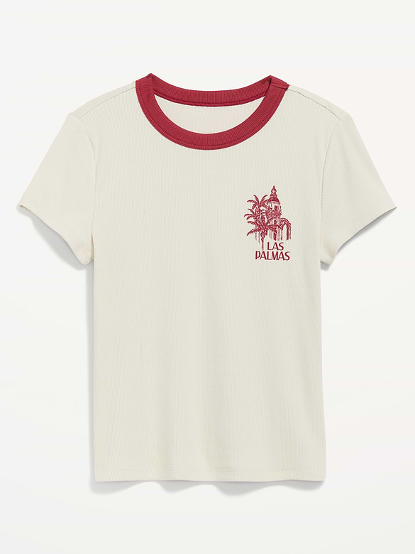 T-shirt court moulant