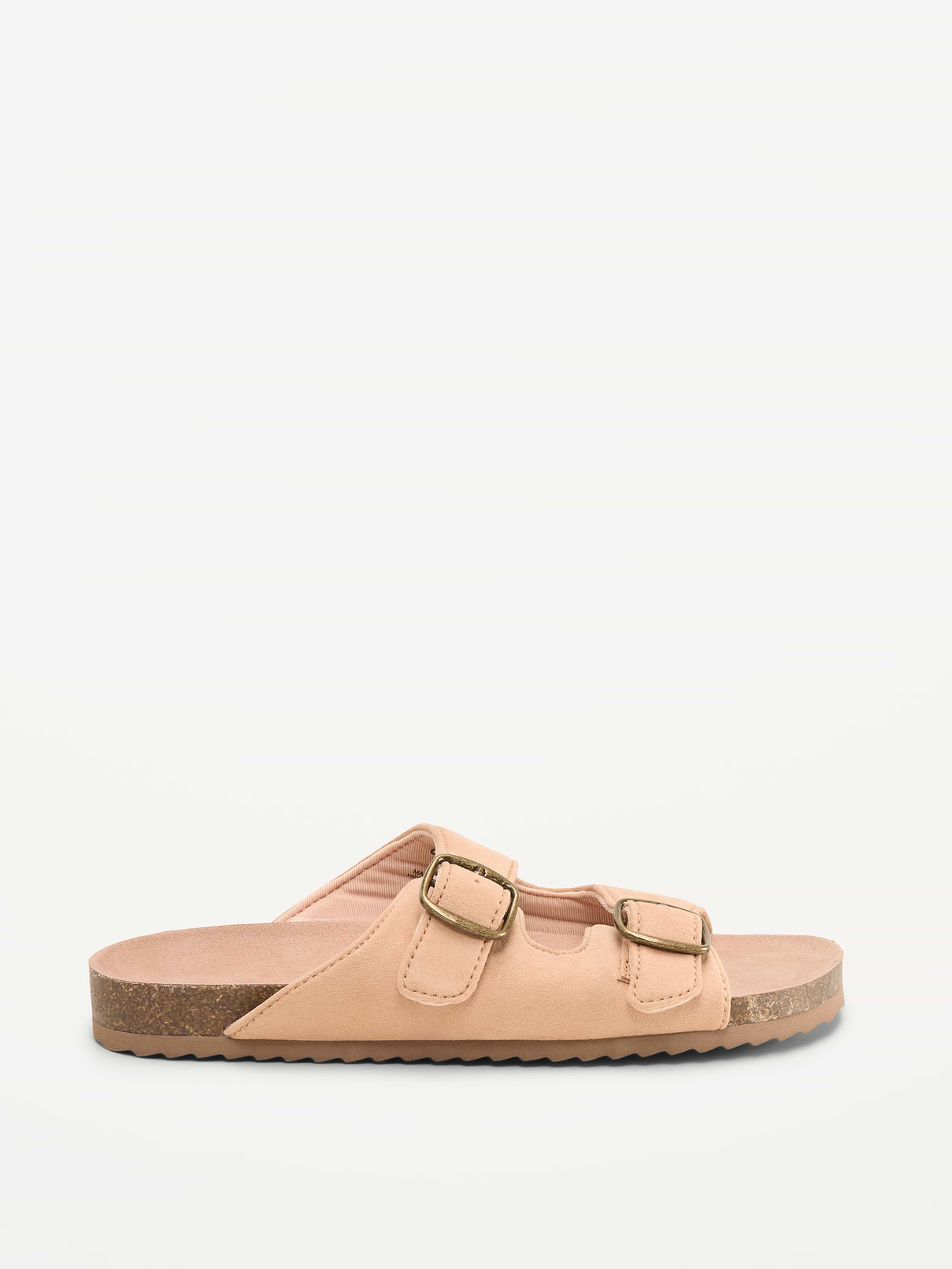 Image number 3 showing, Faux-Suede Double-Strap Slide Sandals for Girls