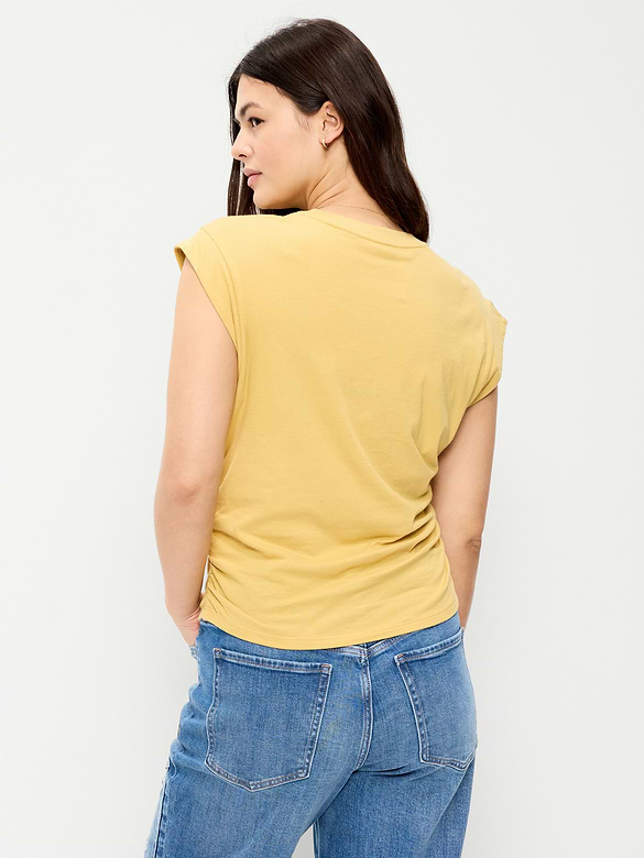 Haut à mancherons à taille cintrée