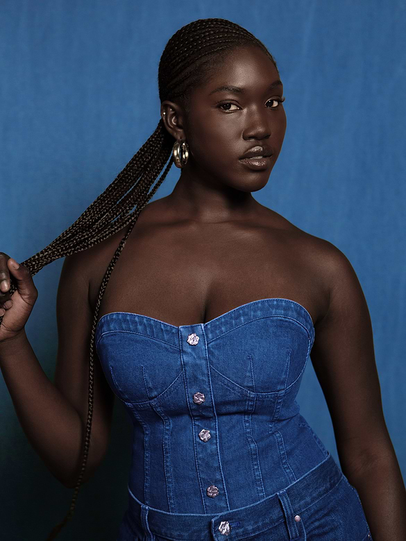 Gap × HFR Denim Corset Top by Atelier Ndigo