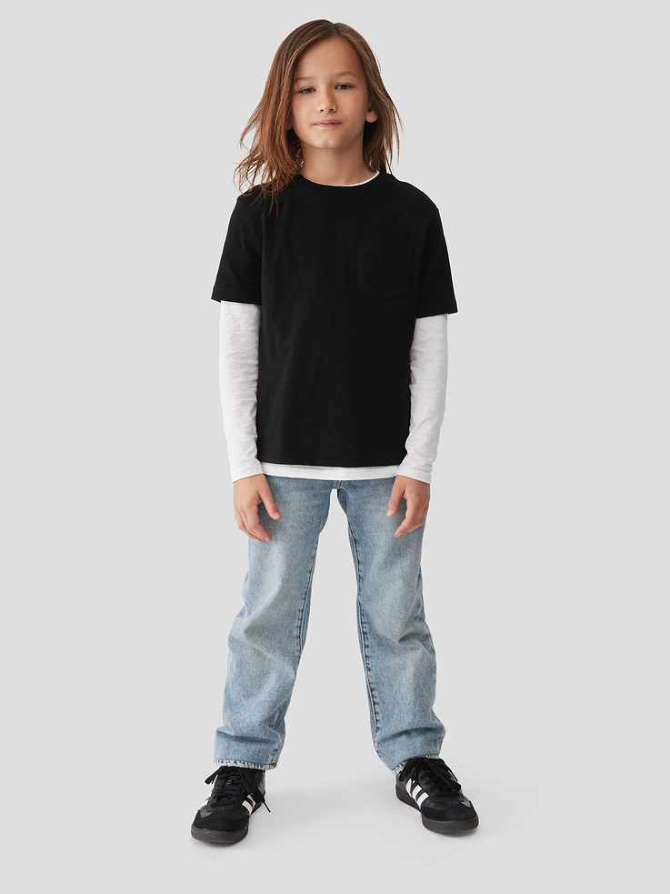 Image number 1 showing, Kids Relaxed Straight Jeans