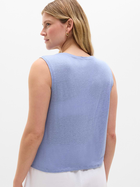 Getaway Linen Blend Muscle Tank