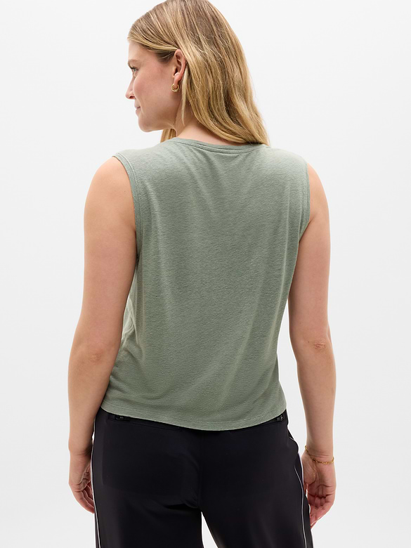 Getaway Linen Blend Muscle Tank