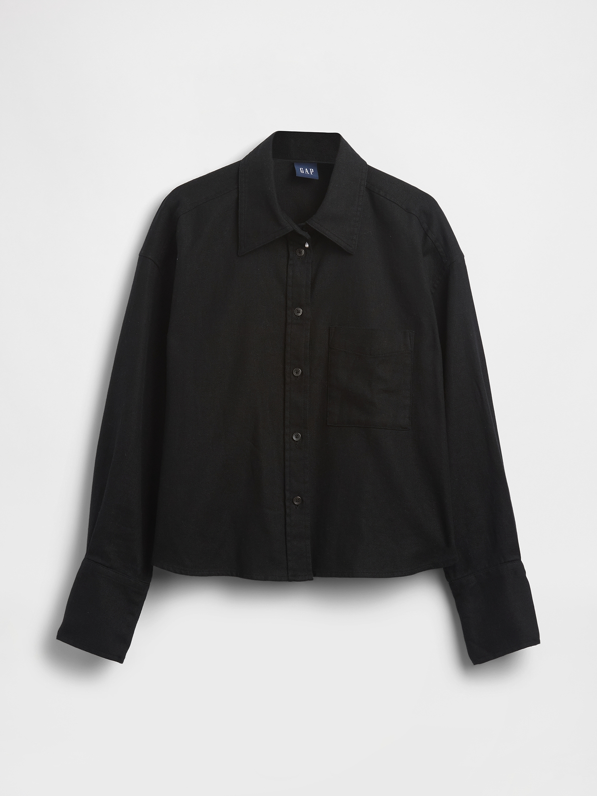 Linen-Cotton Oversized Shirt | Gap