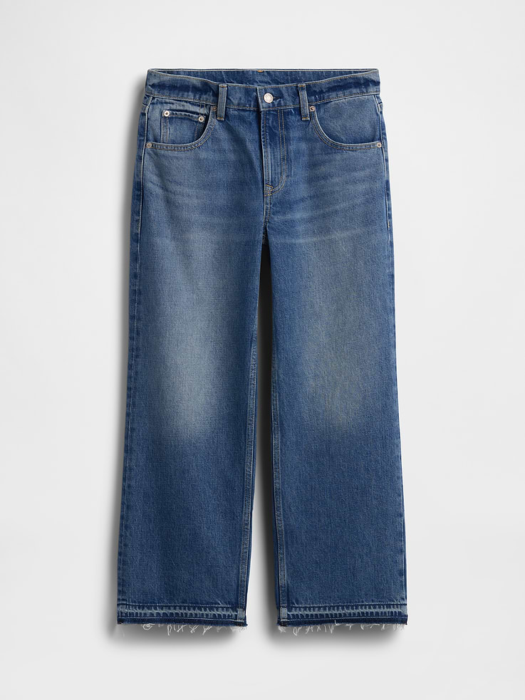 Image number 6 showing, Low Slung Relaxed Crop Jeans