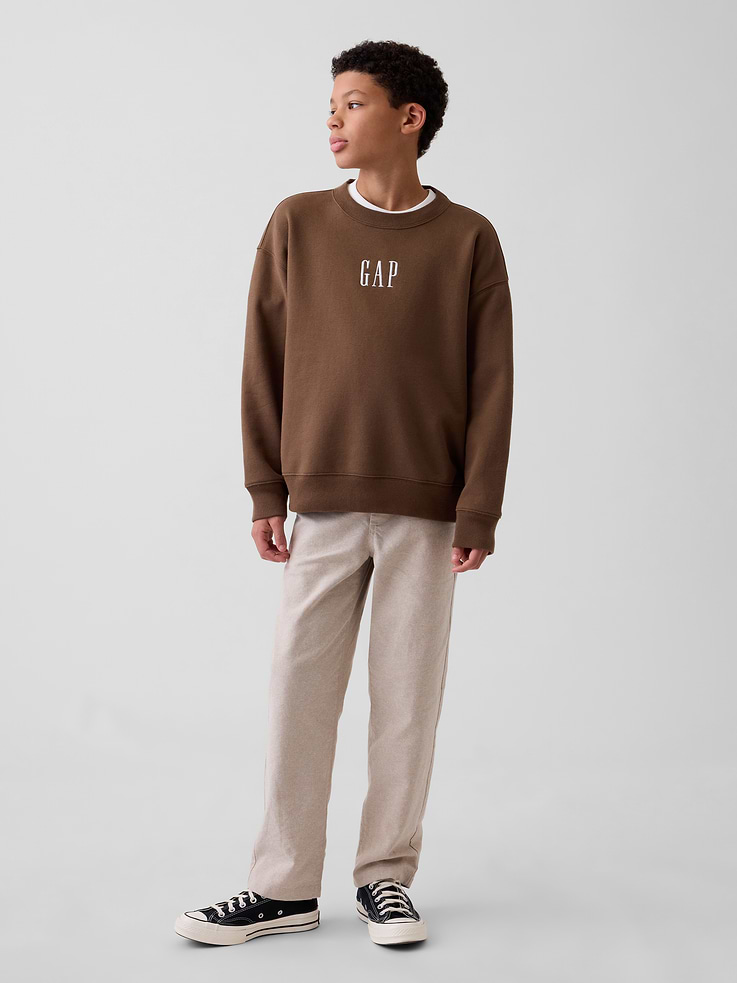 Image number 1 showing, Kids Linen-Cotton Relaxed Easy Pants