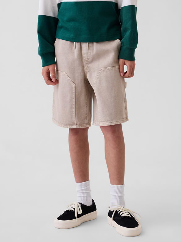 Kids '90s Loose Easy Denim Carpenter Shorts