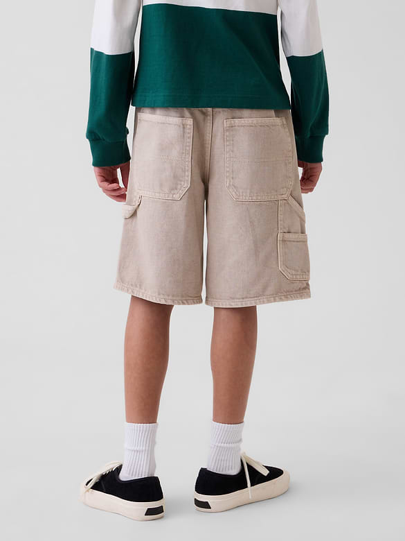 Kids '90s Loose Easy Denim Carpenter Shorts