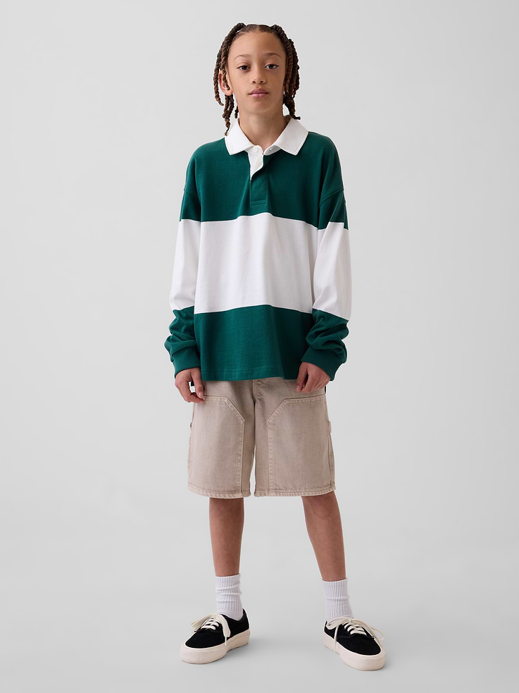 Image number 1 showing, Kids '90s Loose Easy Denim Carpenter Shorts