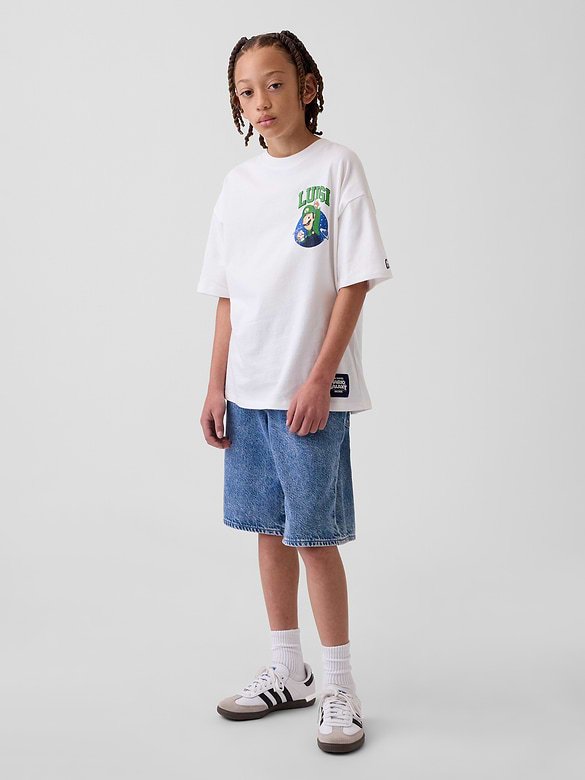 Kids Super Mario Relaxed Graphic T-Shirt