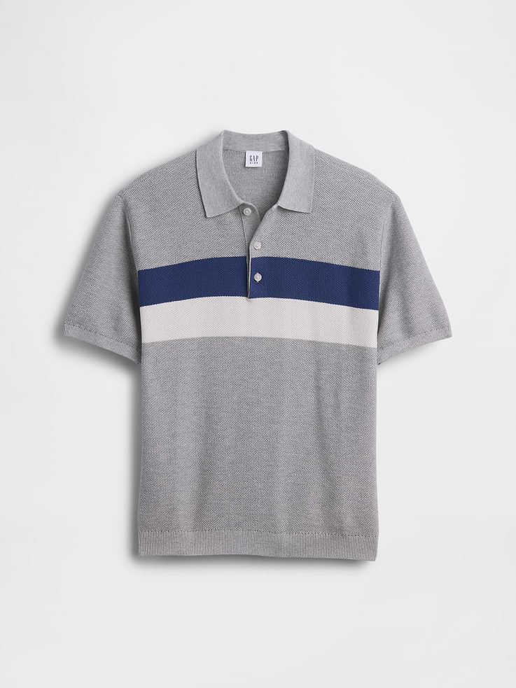 Image number 2 showing, Kids 100% Cotton Relaxed Polo Sweater Shirt