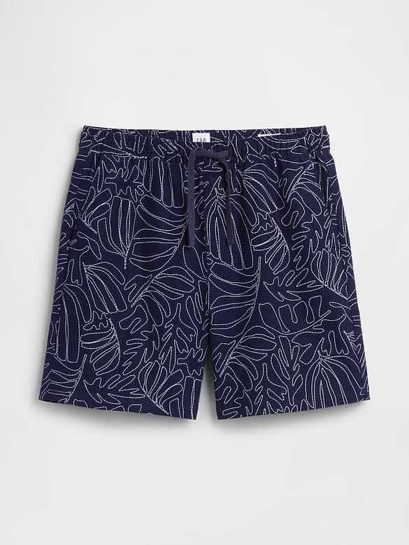 7" Linen-Blend Easy Shorts