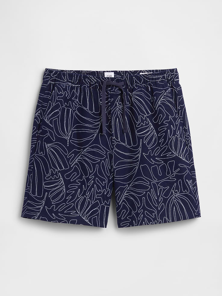 Image number 6 showing, 7" Linen-Blend Easy Shorts