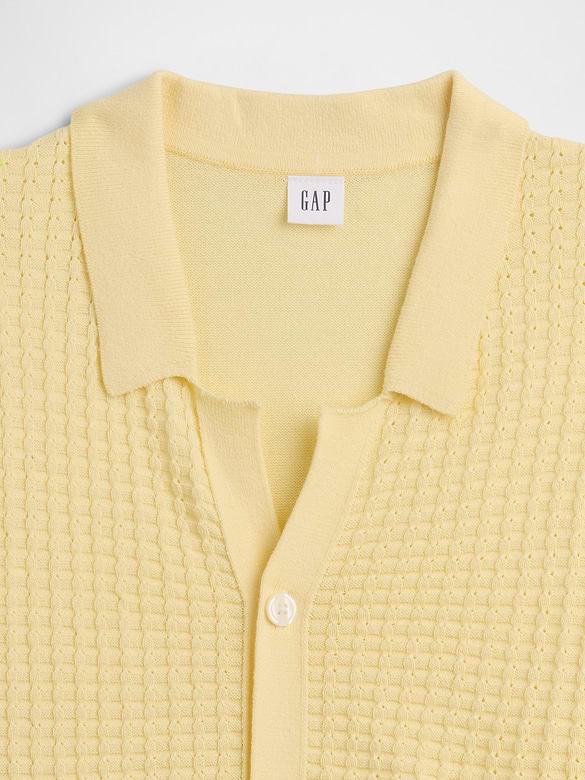 Textured Sweater Vacay Shirt