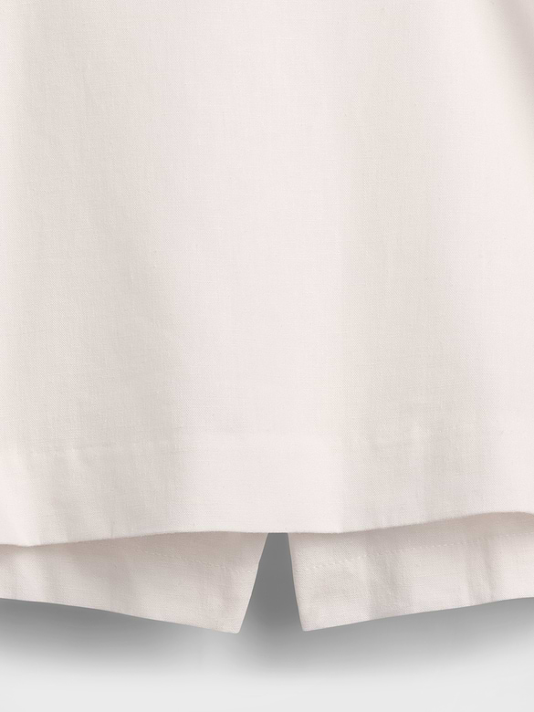 Linen-Blend Mini Skort