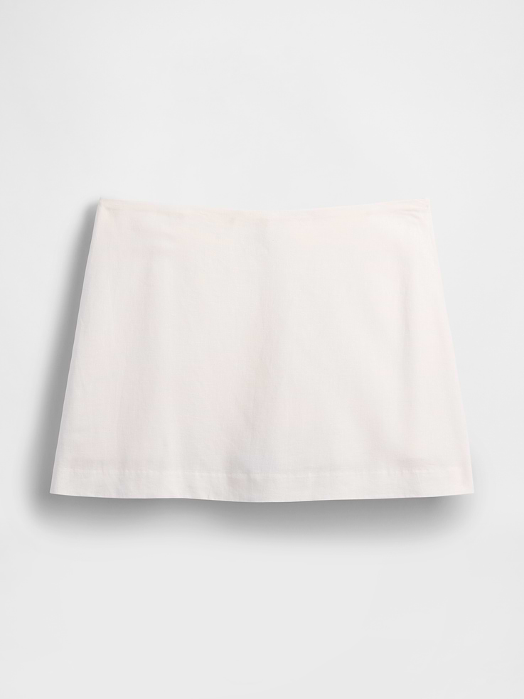 Image number 6 showing, Linen-Blend Mini Skort