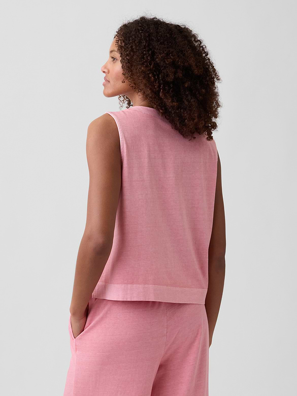Crewneck Shell Tank Top