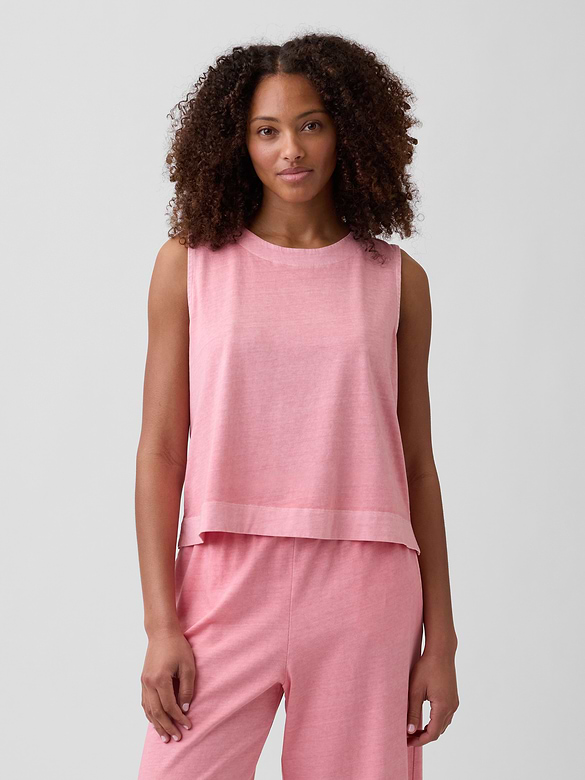Crewneck Shell Tank Top