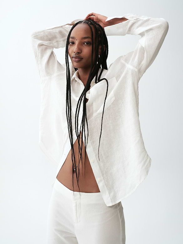 100% Linen Oversized Shirt