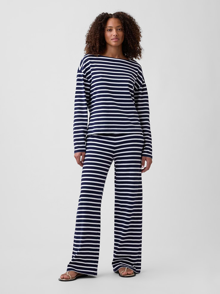 Image number 3 showing, Stripe Boatneck Top