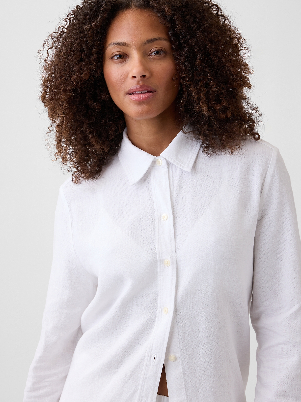 Oversized Linen-Blend Easy Shirt | Gap Factory