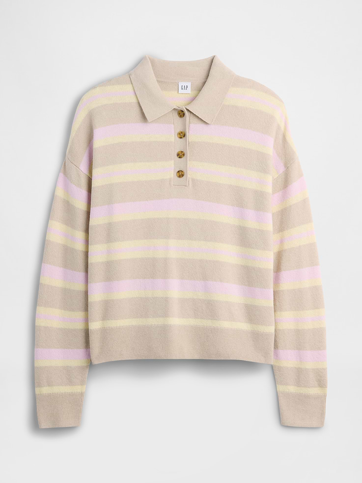 Image number 5 showing, CashSoft Relaxed Sweater Polo Shirt