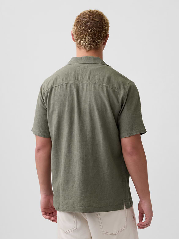 Linen-Blend Vacay Shirt in Standard Fit