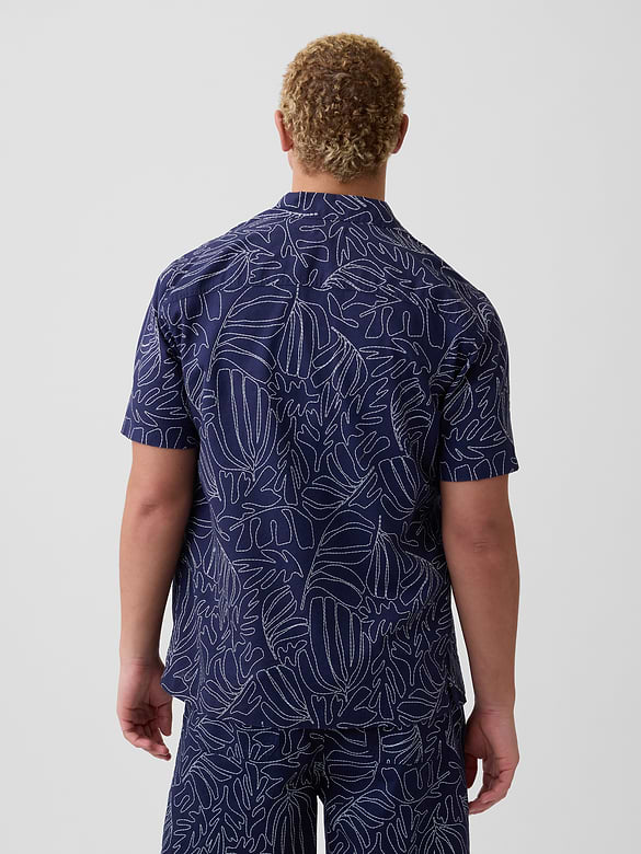 Linen-Blend Vacay Shirt in Standard Fit