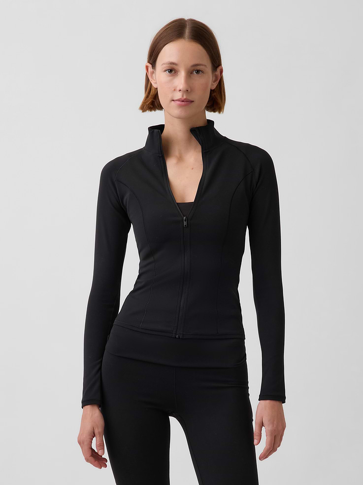 Image number 1 showing, GapFit Smooth Zip Jacket