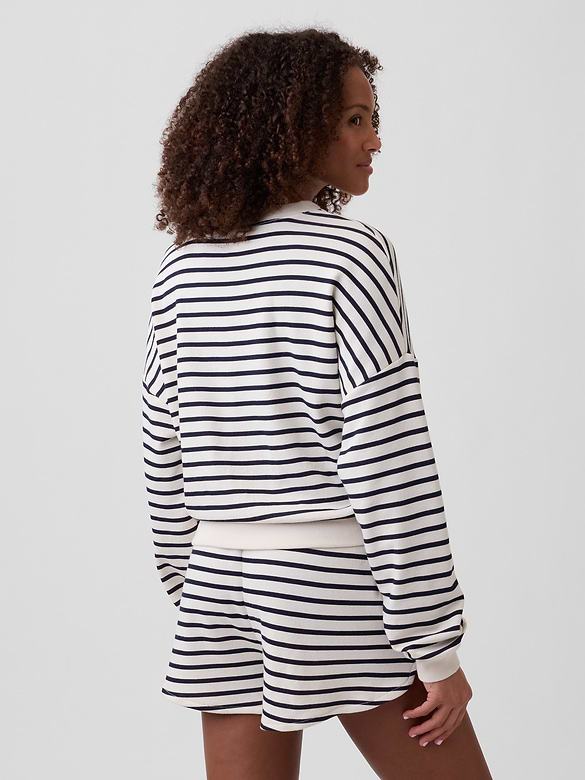 Relaxed Wedge French Terry Sweatshirt