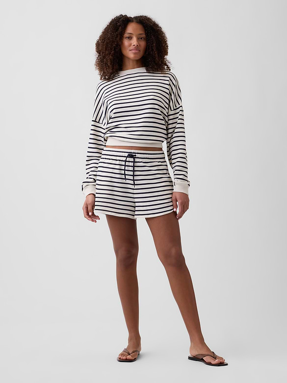 Relaxed Wedge French Terry Sweatshirt