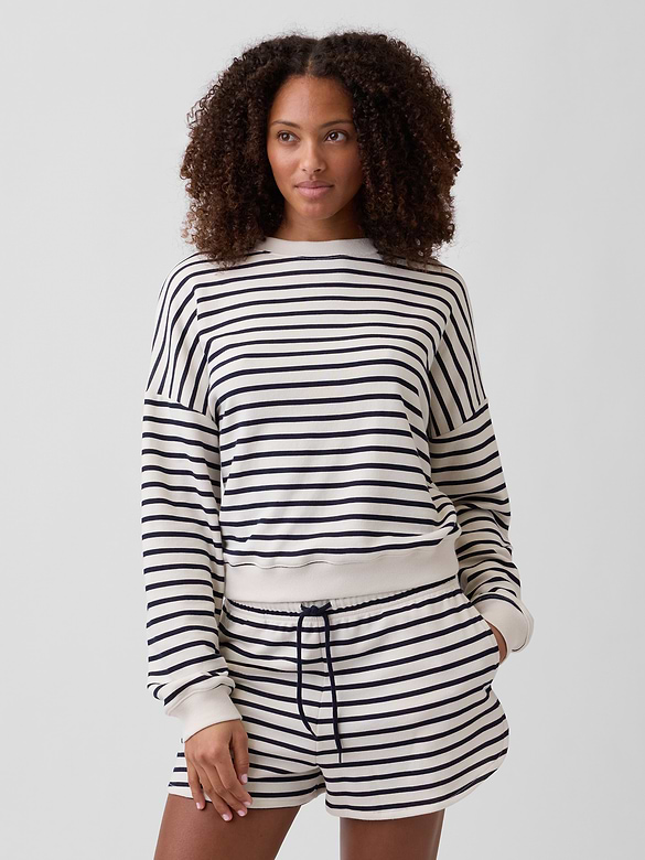 Relaxed Wedge French Terry Sweatshirt
