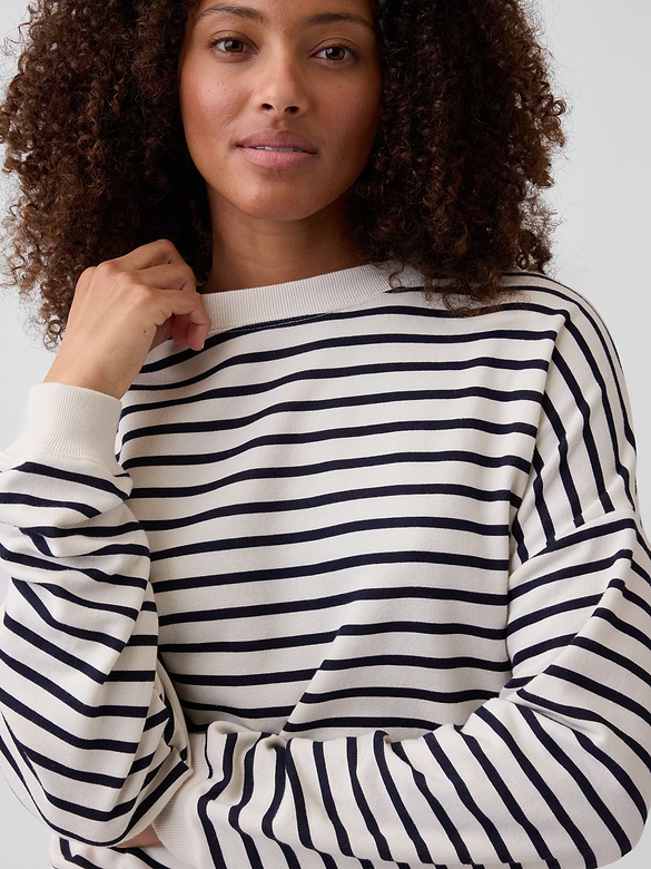 Relaxed Wedge French Terry Sweatshirt