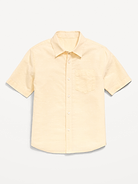 Image number 2 showing, Short-Sleeve Linen-Blend Pocket Shirt for Boys