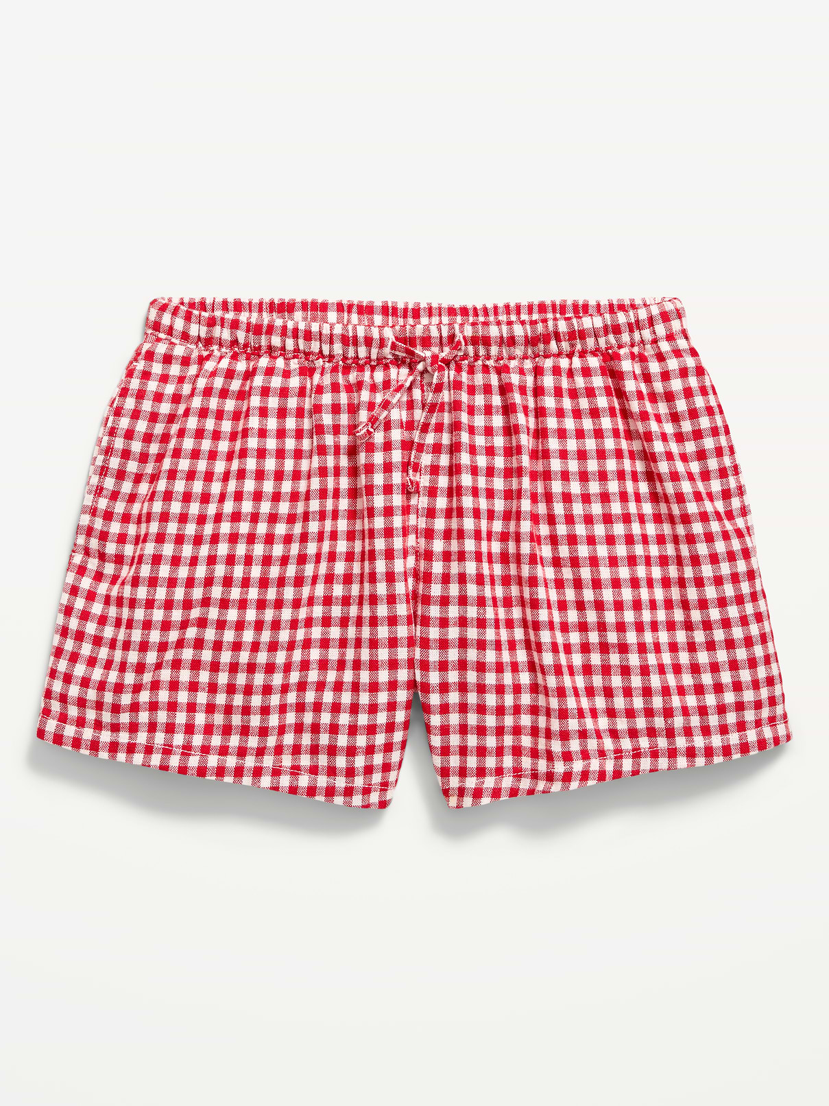 L'image numéro 2 présente Short en mélange de lin à motif pour fille