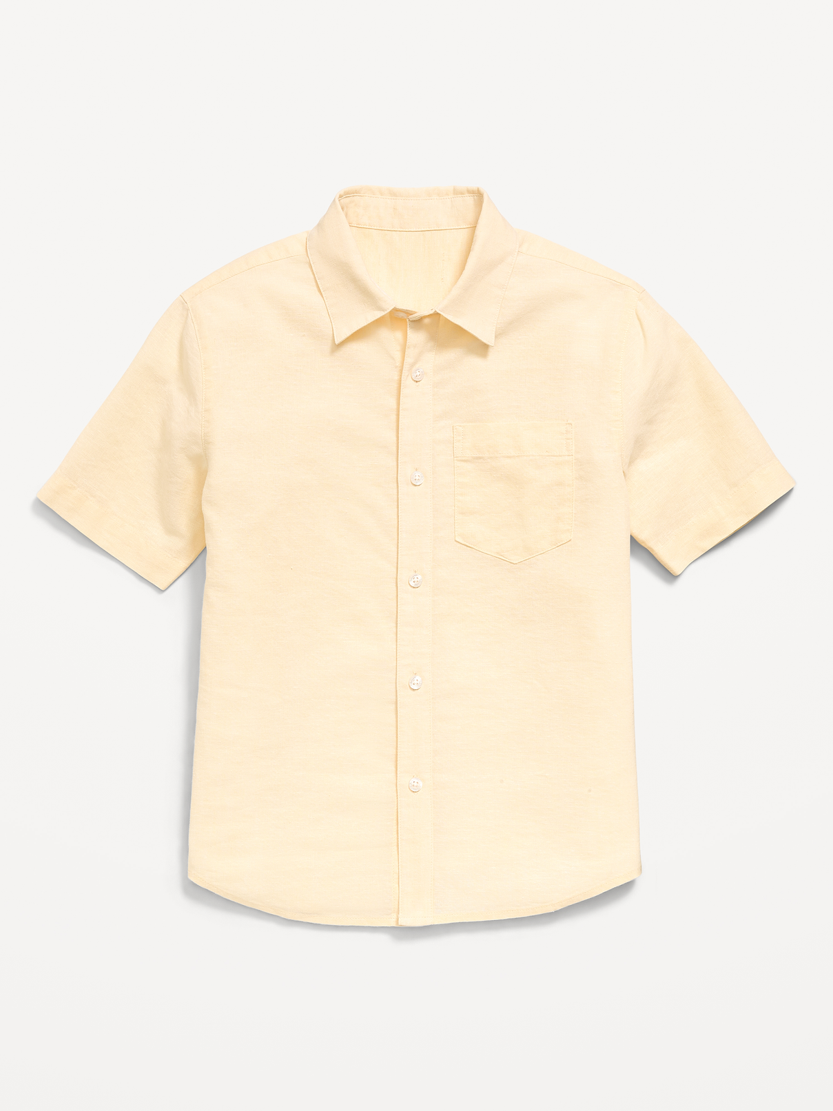 Image number 1 showing, Short-Sleeve Linen-Blend Pocket Shirt for Boys