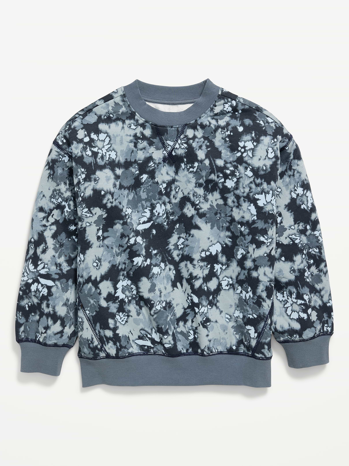 Image number 1 showing, Printed Oversized Crew-Neck Sweatshirt for Boys