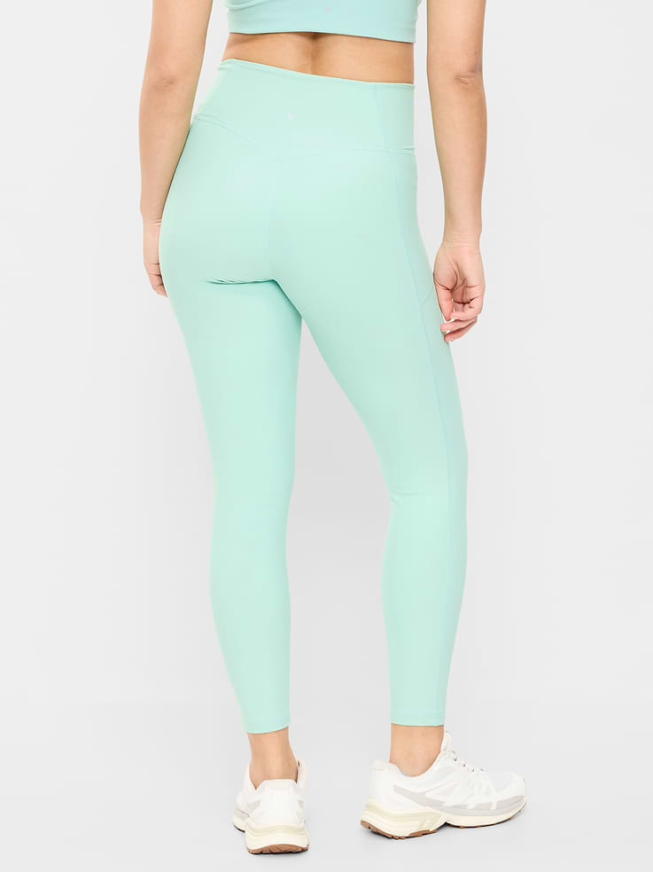 L'image numéro 6 présente Legging PowerSoft sans limites à poche à taille très haute, longueur 7/8 – Sans couture avant