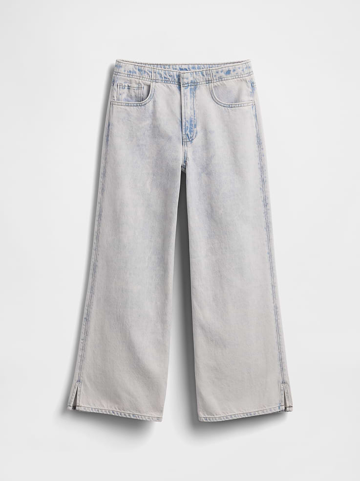 Image number 2 showing, Kids Low Rise Stride Wide-Leg Jeans