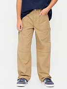 Image number 1 showing, Baggy Carpenter Utility Canvas Pants for Boys