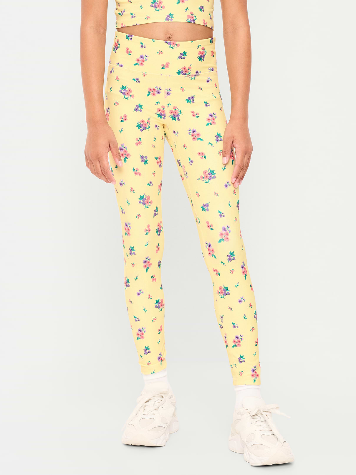 L'image numéro 3 présente Legging PowerSoft à taille haute longueur 7/8 pour fille