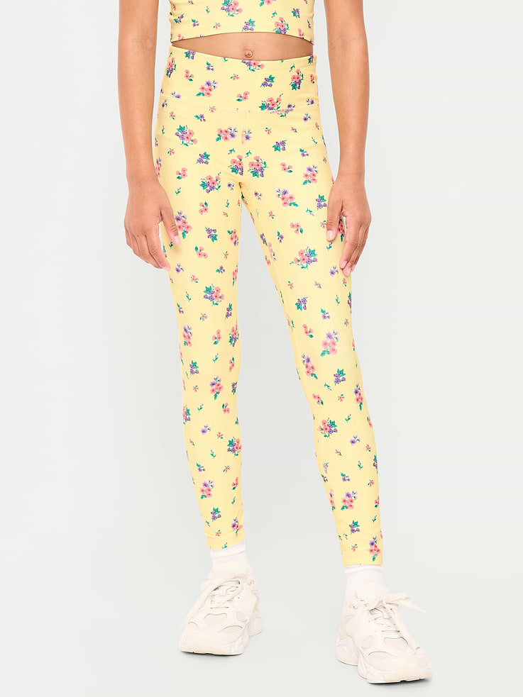 Image 3 of 6, High-Waisted PowerSoft 7/8 Leggings for Girls