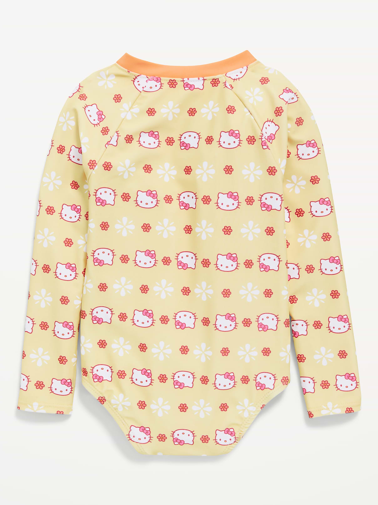 Image number 2 showing, Hello Kitty® Zip-Front Rashguard One-Piece Swimsuit for Toddler Girls