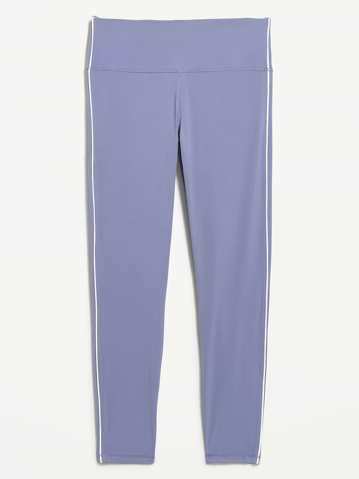 Image number 9 showing, High-Waisted StudioSmooth 7/8 Side-Striped Leggings