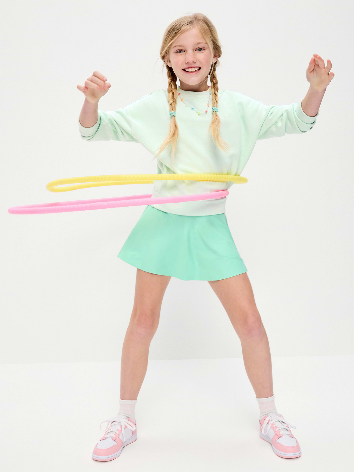 Image number 3 showing, High-Waisted PowerSoft Skort for Girls