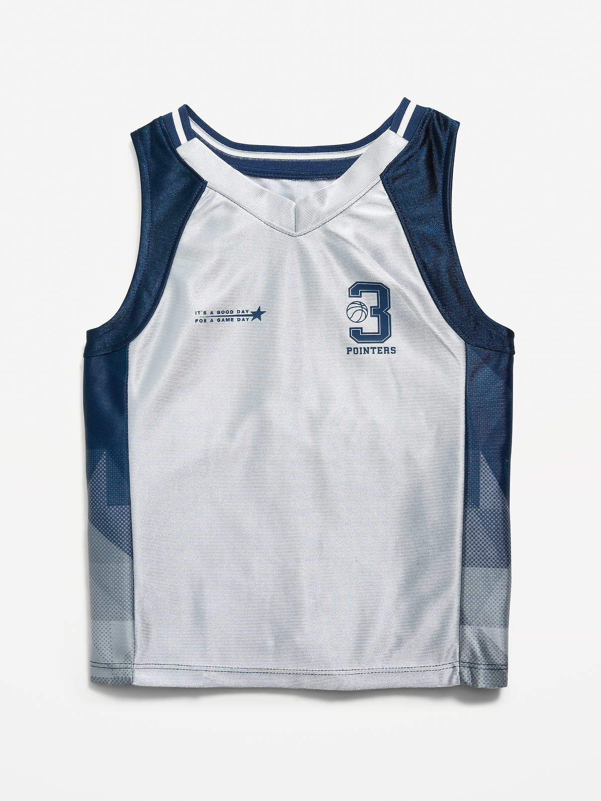 Image 2 of 3, Oversized Graphic Basketball Tank Top for Toddler Boys