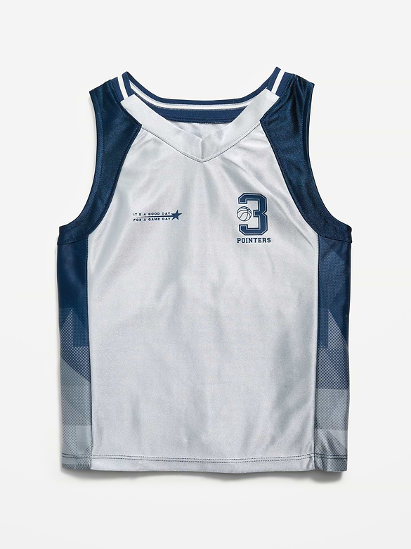 Camisole de basketball surdimensionnée à imprimé pour tout-petit