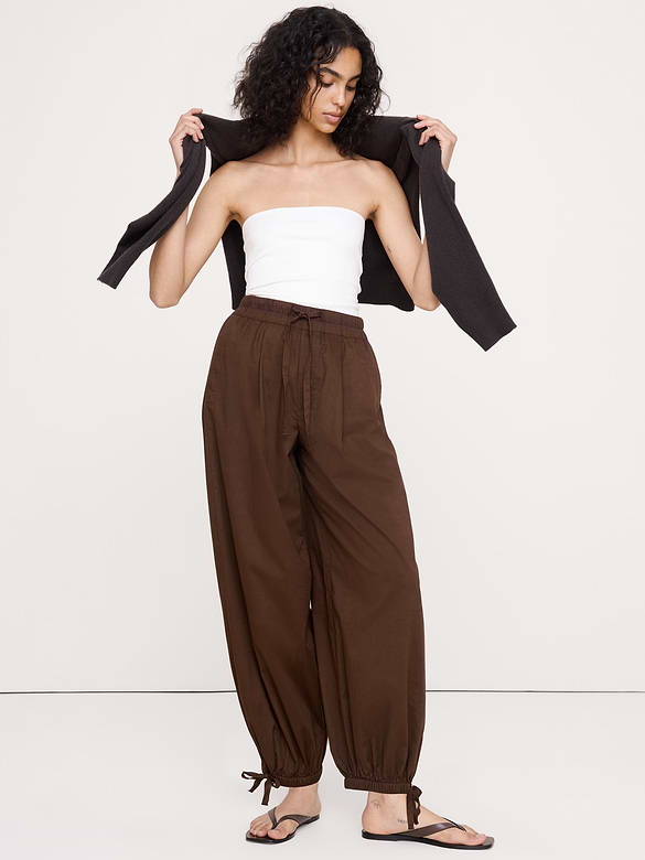 Lightweight Cotton Balloon Pant