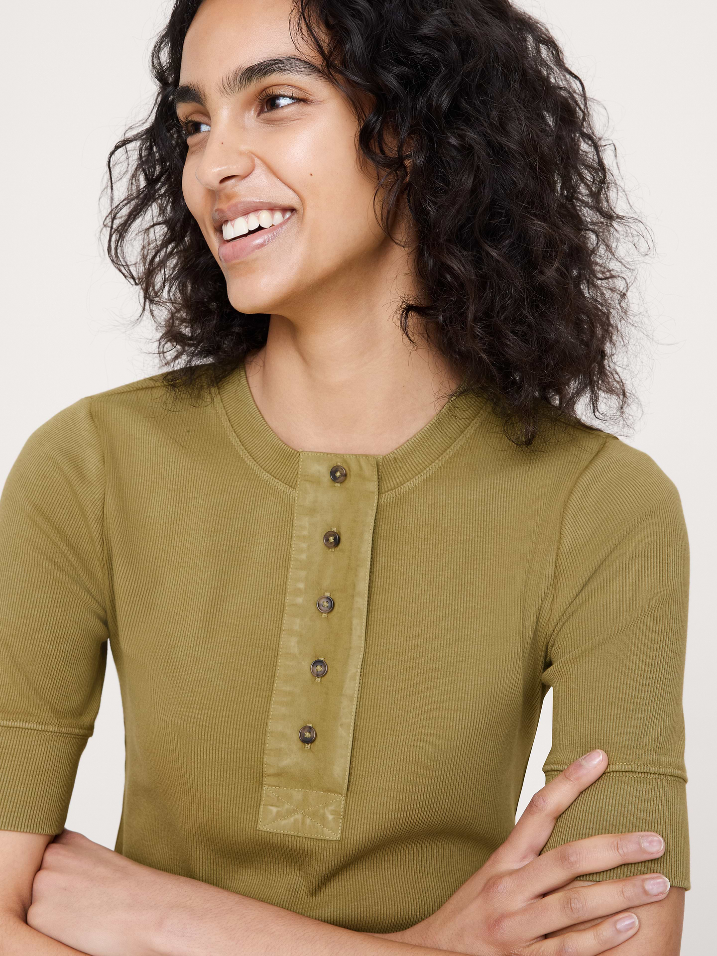 Image number 3 showing, Ribbed Henley